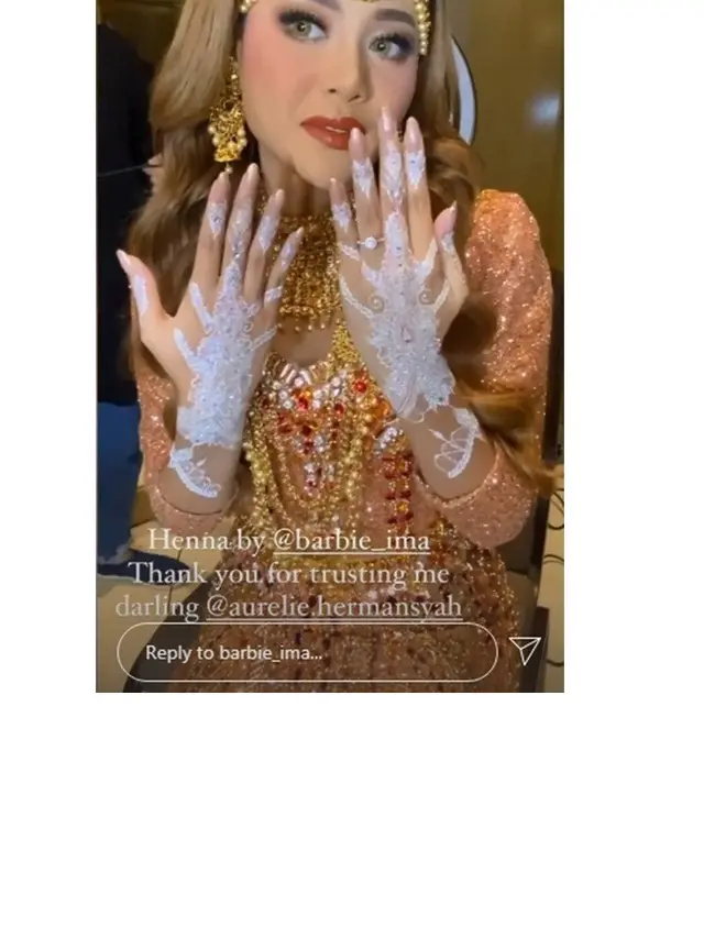 8 Potret Henna Night Aurel Hermansyah Jelang Pernikahan, Meriah Banget