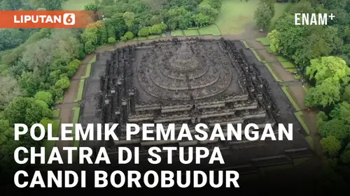 VIDEO: Jokowi Batal Resmikan Chatra di Stupa Utama Candi Borobudur