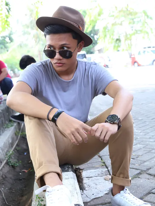 Dalam waktu dekat ini Rizky akan merilis single perdana yang ia ciptakan. Lagu yang akan dirilis bertemakan cinta. (Galih W. Satria/Bintang.com)