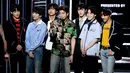BTS kembali menorehkan prestasi di kancah international. Pasalnya mereka kembali dinobatkan menjadi top Social Artist di Billboard Music Awards 2018. (AFP/KEVIN WINTER/GETTY IMAGES NORTH AMERICA)