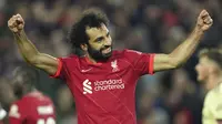 Gol Liverpool disarangkan masing-masing oleh Sadio Mane, Diogo Jota, Mohamed Salah dan Takumi Minamino. (AP/Jon Super)