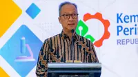 Menteri Perindustrian Agus Gumiwang Kartasasmita pada peresmian gedung pendidikan SMK-SMAK Bogor, Rabu (18/9/2024). (Dok. Kemenperin)