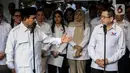 Hary Tanoe dan Prabowo beserta seluruh jajaran DPP Partai Perindo dan Partai Gerindra melangsungkan pertemuan tertutup. (Liputan6.com/Johan Tallo)