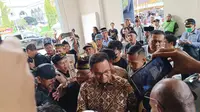 Anies Baswedan menghadiri Rakernas Partai Ummat di Asram Haji Pondok Gede, Jakarta Timur. (Merdeka.com)