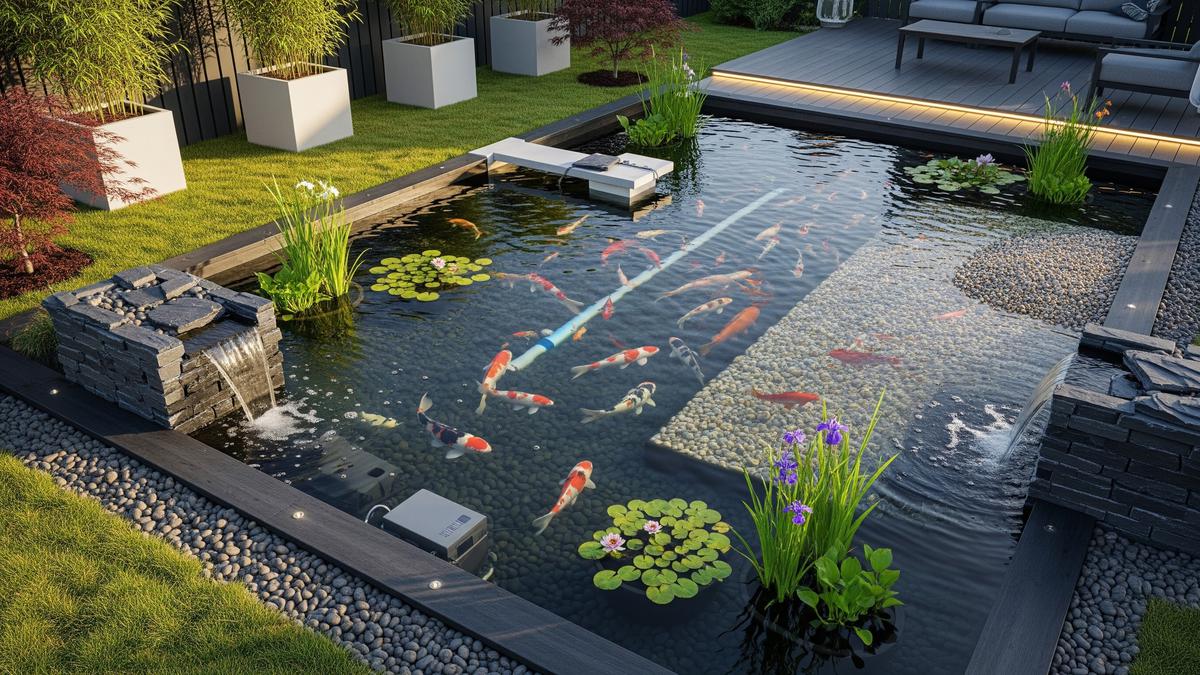 7 Desain Kolam Koi yang Tetap Bersih dan Estetik untuk Pemilik Rumah Sibuk