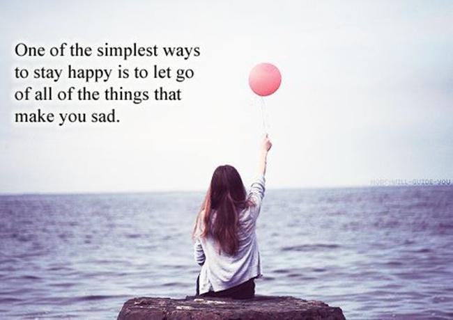 Lupakan semua hal yang membuatmu sedih maka kamu akan bahagia | Photo: Copyright pinterest.com