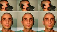  Pria yang diketahui bernama Rodrigo Braga ini rela mengubah wajahnya menjadi mirip dengan anjing. 