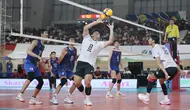 Timnas Voli Indonesia meraih kemenangan 3-1 (25-18, 22-25, 25-22, 25-15) atas Vietnam pada laga lanjutan leg kedua SEA V League 2025 di&nbsp;GOR Internasional Velodrome Rawamangun, Jakarta Timur, Kamis (17/7/2025) dini hari WIB. (Bola.com/Abdul Aziz)