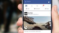 Tampilan video 360 di News Feed Facebook (sumber: newsroom.fb.com)