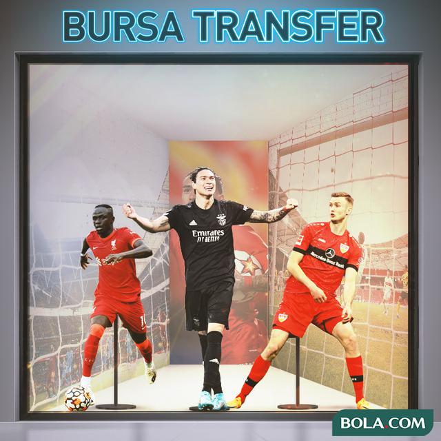 Ilustrasi - Sadio Mane, Darwin Nunez, Sasa Kalajdzic