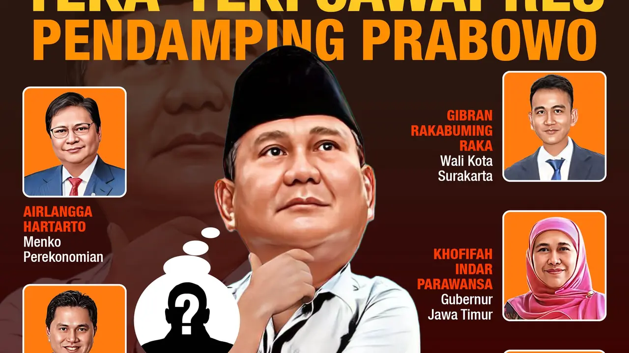 Infografis Teka-Teki Cawapres Pendamping Prabowo