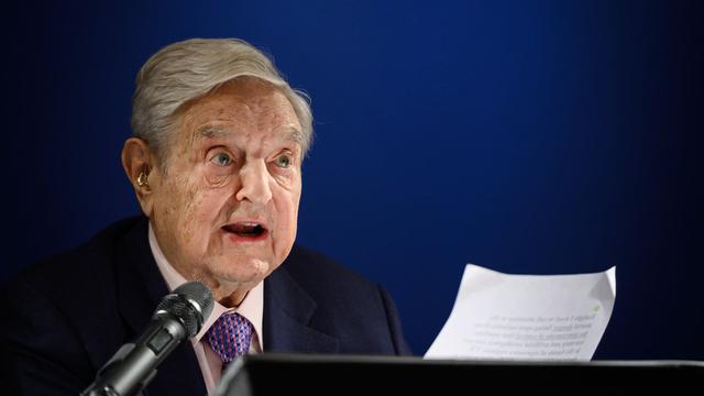 Miliarder sekaligus filantropis berpengaruh dunia, George Soros dalam agenda World Economic Forum 2019 (AFP/Fabrice Coffrini)