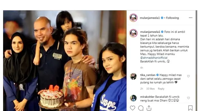 Mulan Jamella & Ahmad Dhani