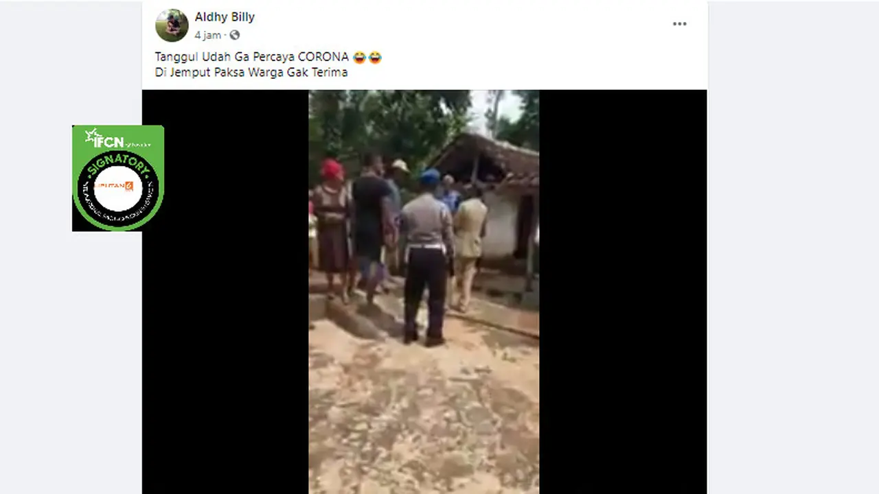 Penelusuran klaim video penjemputan paksa warga terduga positif Covid-19