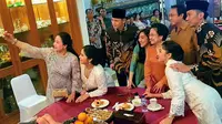 Keakraban AHY-Ibas dengan Megawati, Puan, dan Prananda (Foto: Liputan6/Putu Merta Surya Putra)