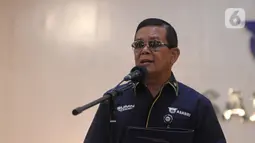 Direktur Utama PT Asabri (Persero) Sonny Widjaja memberikan keterangan terkait adanya dugaan korupsi di perseroannya di Kantor Pusat Asabri, Kamis (16/1/2020). Dirut Asabri menjamin uang para pensiunan TNI, Polri dan ASN Kemenhan aman, tidak hilang, dan tidak dikorupsi. (Liputan6.com/Herman Zakharia