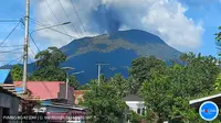 Gunung Ibu kembali erupsi pada Rabu (24/4/2024), pukul 14.58 WIT. (Liputan6.com/ Dok PVMBG)