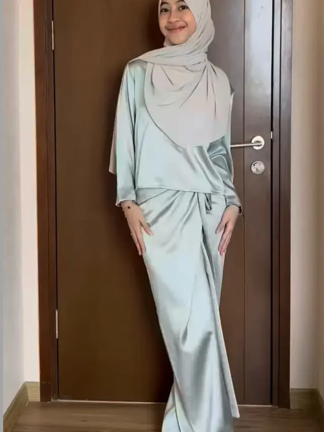 8 Inspirasi Baju Lebaran Satin dari Mikha Tambayong hingga Raline Shah