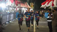 Banyuwangi Night Run 2023 diikuti ratusan peserta. (Hermawan/Liputan6.com)