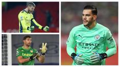 Hingga pekan ke-23 Premier League musim 2020/21 ini, aksi-aksi memikat para kiper dalam sebuah pertandingan telah tersaji mewarnai persaingan memperebutkan penghargaan Golden Glove di akhir musim. Berikut 7 kiper teratas dengan clean sheets terbanyak. (Kolase Foto AFP)