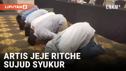 VIDEO: Klaim Unggul Hitung Cepat, Calon Bupati Jeje Ritchie Langsung Sujud Syukur dan Menangis