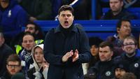 Mauricio Pochettino juga dilaporkan masuk dalam radar FA sebagai calon pelatih baru Timnas Inggris. Pelatih asal Argentina itu punya pengalaman yang kaya di Inggris. Pochettino saat ini sedang menganggur usai cabut dari Chelsea sehingga ia dikabarkan cukup tertarik untuk mengambil pekerjaan ini. (HENRY NICHOLLS / AFP)