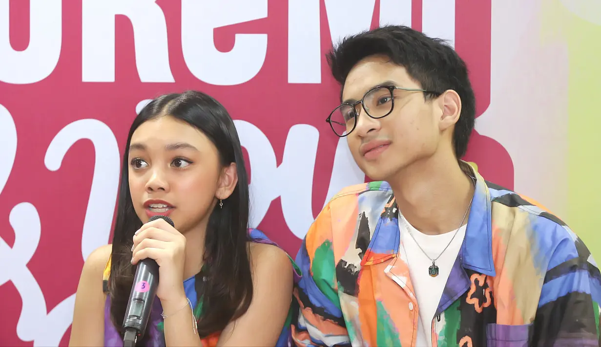 Naura dan Devano Danendra rilis DVD Doremi and You. (Bambang E Ros/Fimela.com)