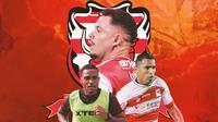 Madura United - 3 Pemain Madura United hadapi Persib Bandung (Bola.com/Adreanus Titus)