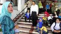 Ka BKD Surabaya Mia Santi menemui korban penipuan penerimaan CPNS. (Liputan6.com/Dian Kurniawan)