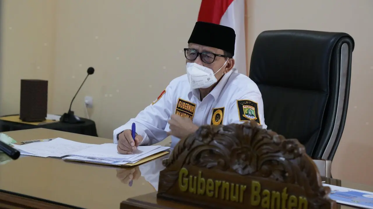 Gubernur Banten, Wahidin Halim. (Kamis, 12/08/2021). (Dokumentasi Pemprov Banten).