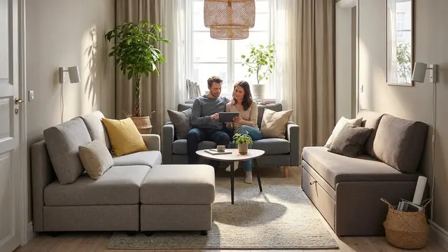 Ilustrasi Tips Memilih Sofa untuk Ruang Tamu Sempit/Gemini AI
