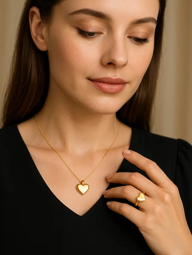 Model Kalung dan Cincin 3 Gram