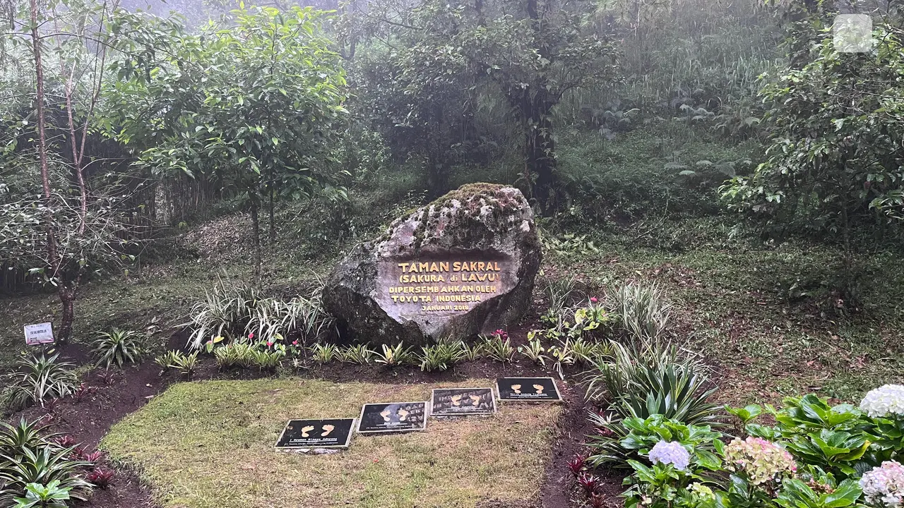 Taman Sakura di Lawu
