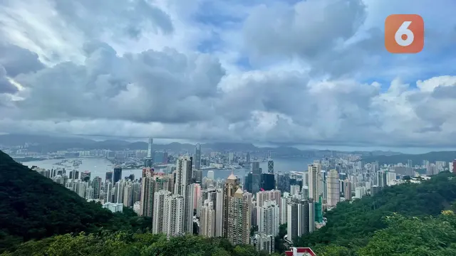 Pemandangan Hong Kong dari Victoria Peak