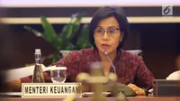 Menteri Keuangan Sri Mulyani saat konferensi pers APBN KiTa Edisi Feb 2019 di Jakarta, Rabu (20/2). Kemenkeu mencatat defisit APBN pada Januari 2019 mencapai Rp45,8 triliun atau 0,28 persen dari PDB. (Liputan6.com/Angga Yuniar)