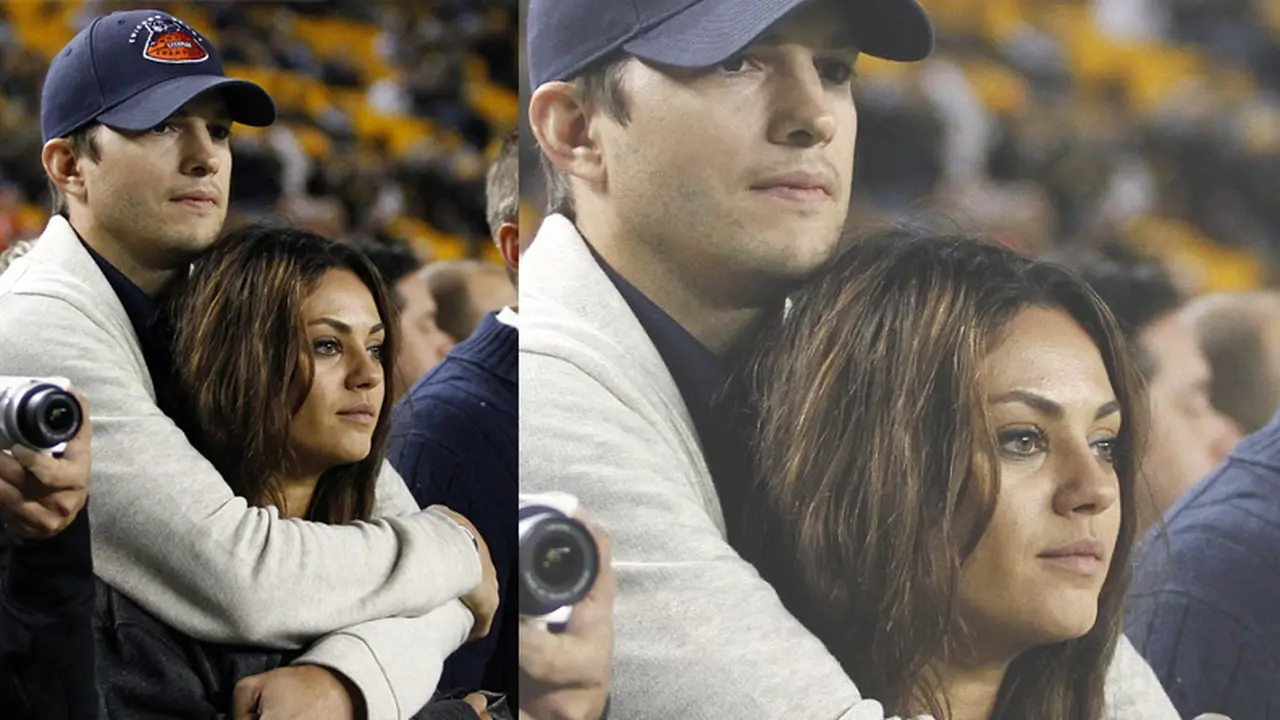 Ashton Kutcher dan Mila Kunis 