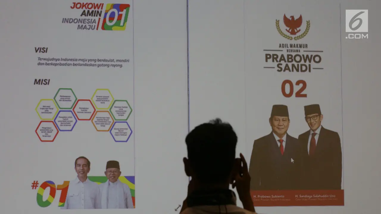 KPU Tunjukkan Alat Peraga Kampanye Pilpres 2019