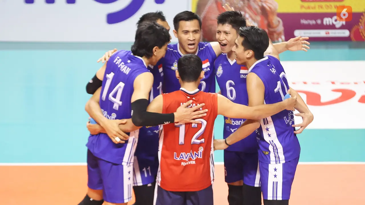 Foto: Ketangguhan Tim voli Indonesia saat Lumat Vietnam di SEA VLeague 2023