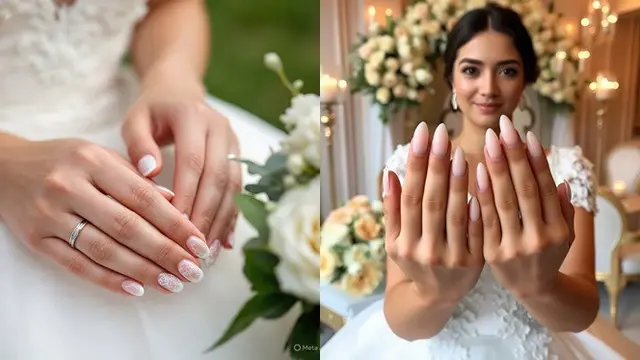 12 Tren Desain Kuku Pernikahan 2025, Bikin Tampilan Pengantin Makin Elegan