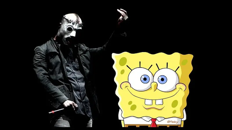 Lucunya Vokalis Slipknot Nyanyikan Lagu SpongeBob Squarepants