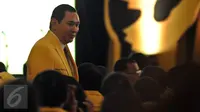 Putera bungsu Presiden Soeharto, Hutomo Mandala Putra atau Tommy Soeharto, terlihat hadir dalam pembukaan musyawarah nasional luar biasa (Munaslub) Partai Golkar di Nusa Dua Convention Center, Bali, Sabtu (14/5). (Liputan6.com/Johan Tallo)