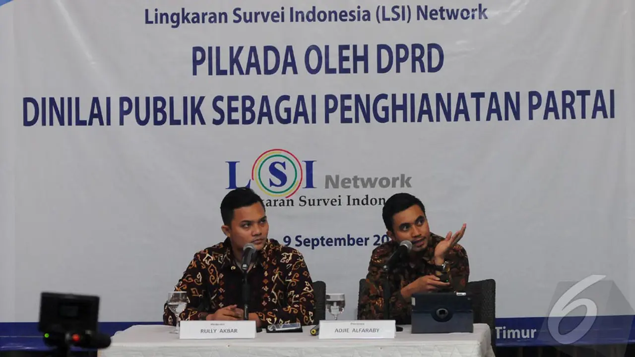 Ini Hasil Survei LSI Tentang Pilkada oleh DPRD