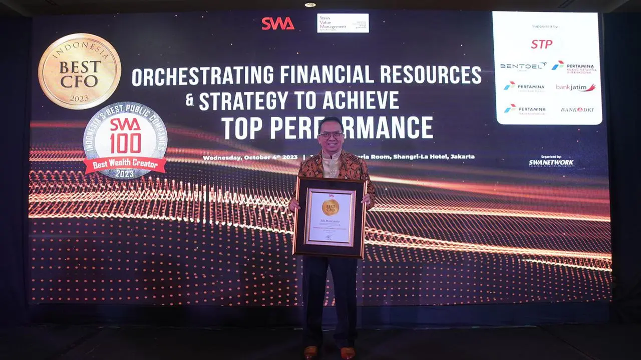 Top! Bank Jatim Meriah Penghargaan Indonesia Best CFO 2023