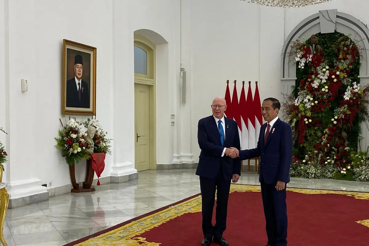 Jokowi Terima Kunjungan Gubernur Jenderal Australia David Hurley di Istana Bogor