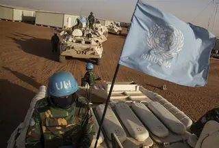 Ilustrasi pasukan penjaga perdamaian PBB (Marco Dormino/AP)