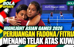 Highlight Asian Games 2026: Padel Ganda Putri, Fadona Kusumawati/Fitriani Sabatini Menang Telak 6-1, 6-0