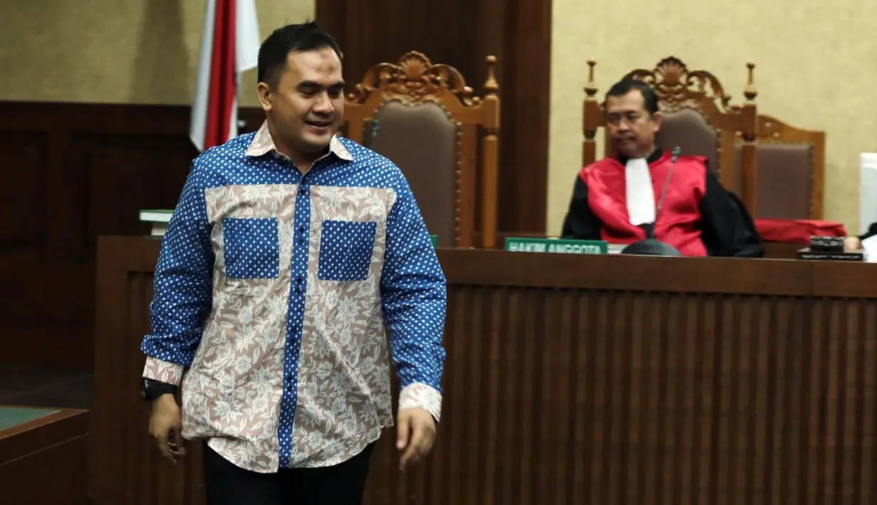 Pembelaan yang dibacakan itu di tolak oleh JPU Komisi Pemberantasan Korupsi (KPK), Muhammad Nur Aziz. Mereka menilai, tuntutan yang diajukan sesuai dengan fakta yang ada.  (Deki Prayoga/Bintang.com)