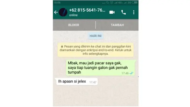Netizen nembak cewek