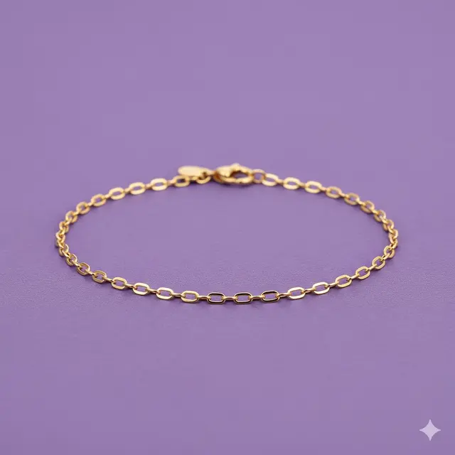 Desain Gelang Emas Model Rantai Oval Paling Trending. Gemini