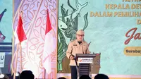 Wamendagri, Bima Arya dalam kegiatan Sosialisasi Pengawasan Netralitas ASN dan Kepala Desa/Perangkat Desa dalam Pemilihan Serentak 2024 di Balai Adika Hotel Majapahit, Kota Surabaya, Jawa Timur (Jatim), Minggu (10/11/2024). (Foto: Istimewa)